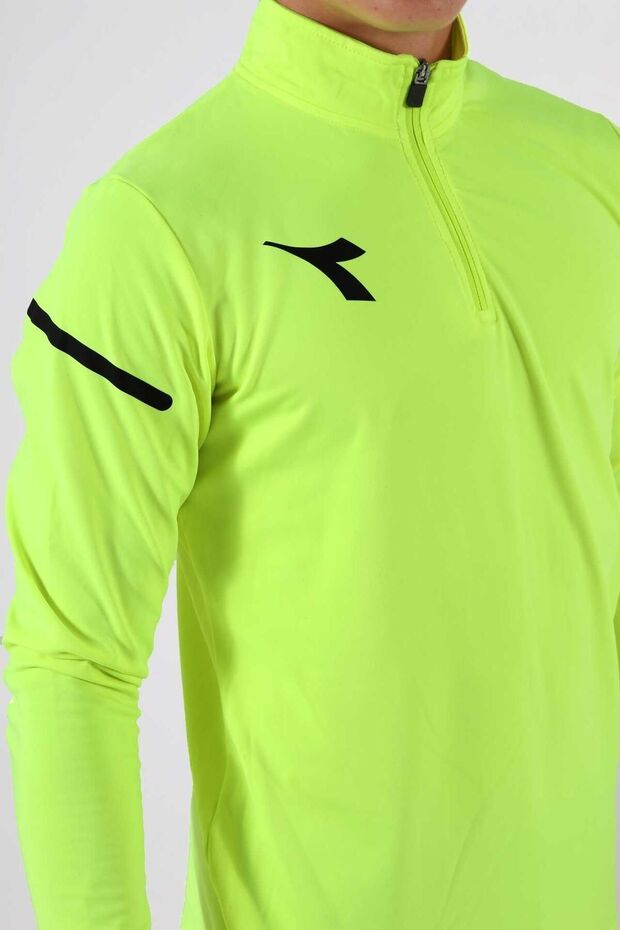 Alto Antrenman Eşofmanı Tek Üst Neon Sarı - 5