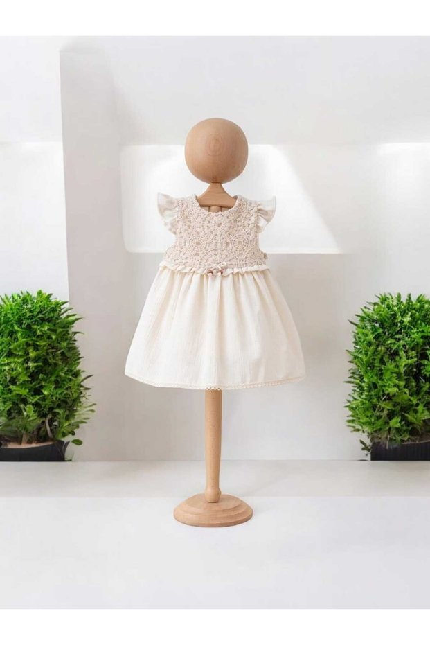 Baby Girl Dress with Lace Details