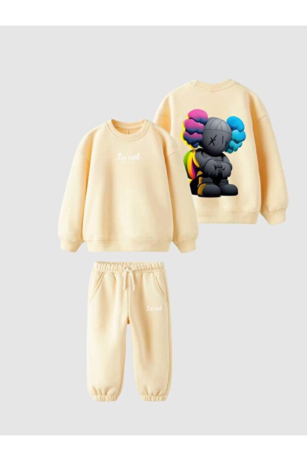 طقم سويت شيرت La'ciel Paris X KAWS 3 Yarn