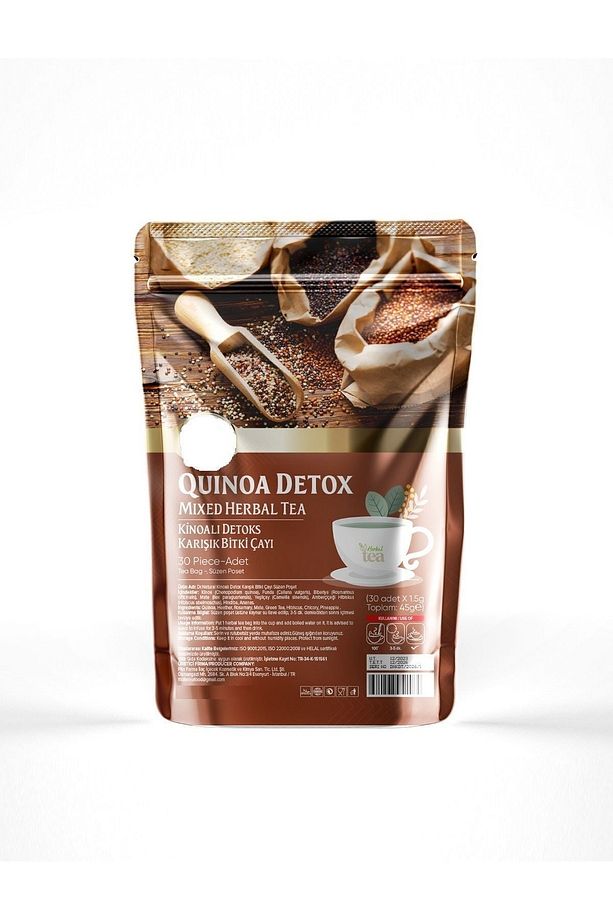 Kinoa Bitkisel Karışımlı Detoks Form Çayı 30 Süzen Poşet - 4