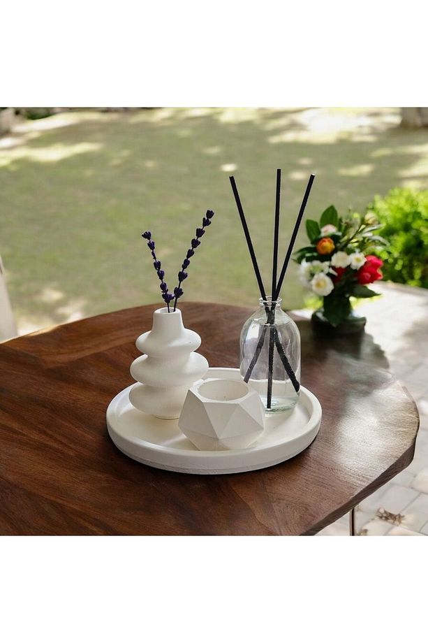 Dekoratif Minyatür Twist Vazo 100 ml Oda Kokusu Mumluk Set - 2