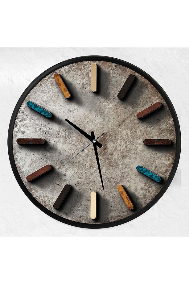 Stone Kanvas (Ahşap) Duvar Saati - 70 cm - 3