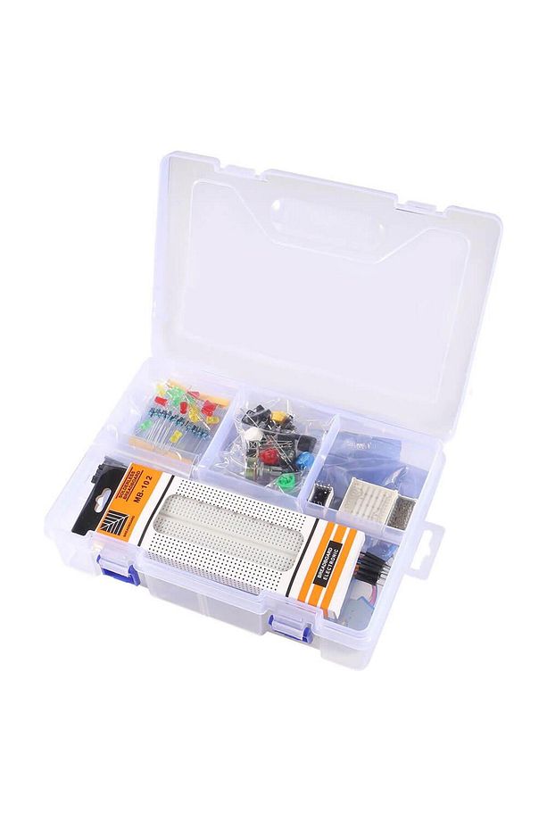 Arduino Uno R3 Başlangıç Eğitim Seti Kiti - Kutulu - 33 Parça 103 Adet - 1