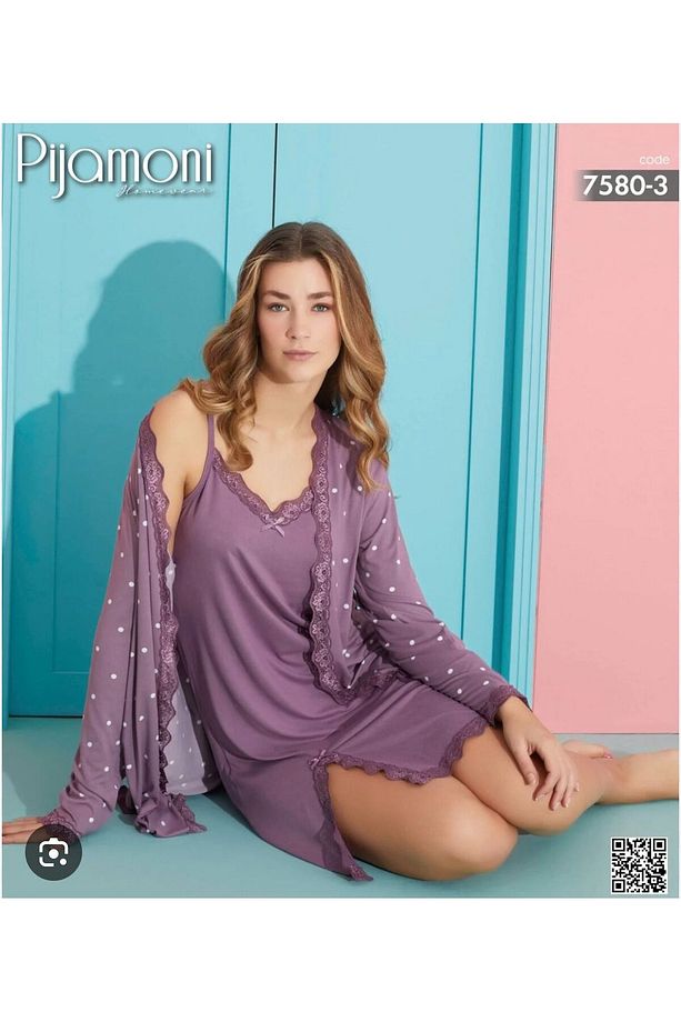 ELBİSE-SABAHLIK PİJAMA TAKIMI - 1