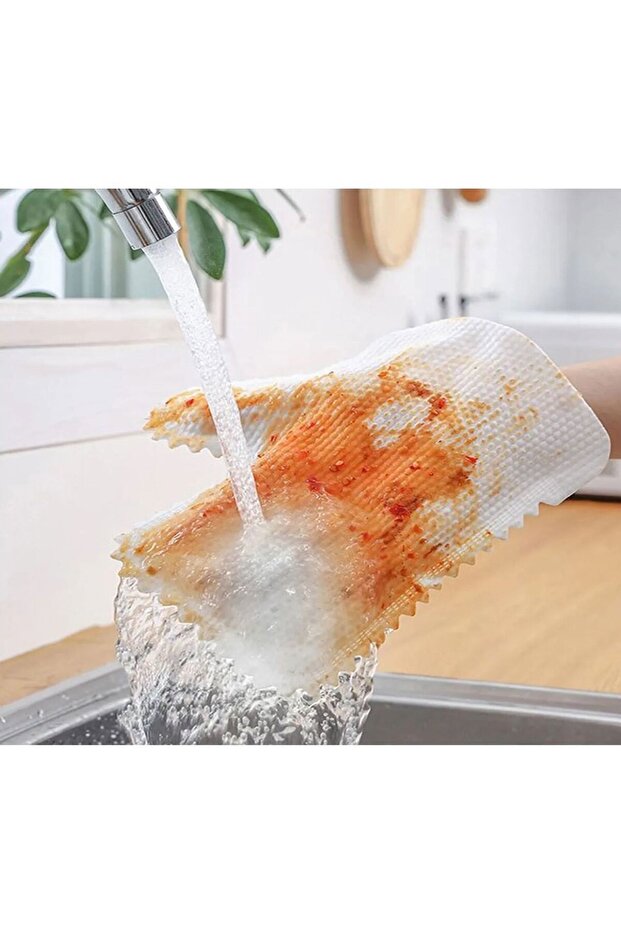 10 قطع من قفازات التنظيف متعددة الأغراض وقماش الغبار - 2