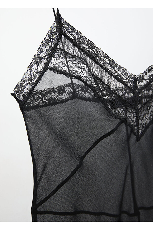 Siyah Kadın Elbise 57099115 - 5