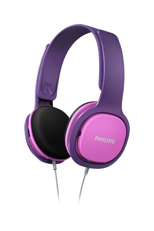Shk2000pk Pembe-mor Kablolu Kulak Üstü Çocuk Kulaklığı - 1