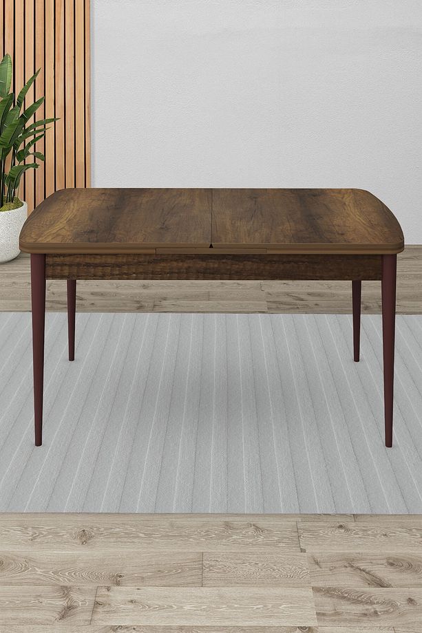 Barok 80x132 Açılabilir Yemek Masası Ahşap Ayak - 1