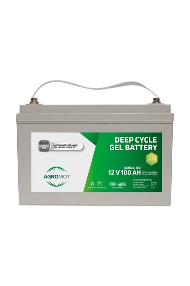 12V 100Ah Deep Cycle Nano Carbon Jel Akü - 1