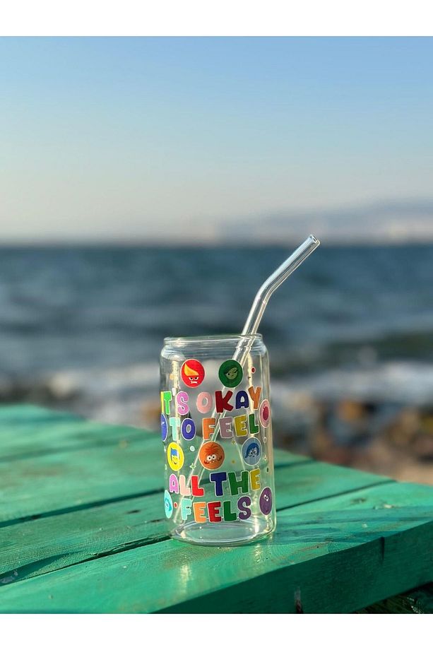 Ters yüz meşrubat \ kahve bardağı pipetli - 1