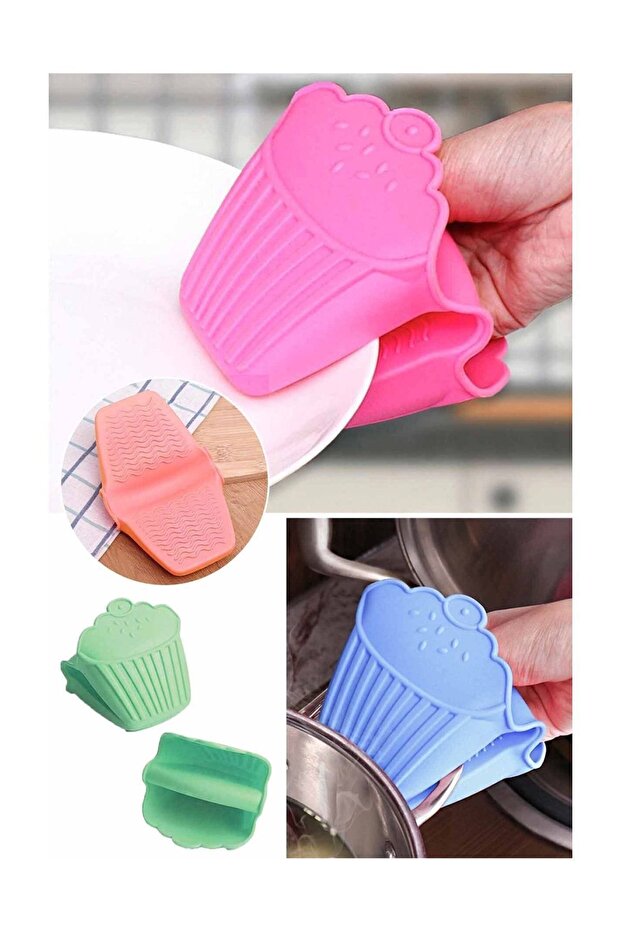 Insulated Non-Slip Silicone Oven Glove Heat Microwave Oven Pot Tray Holder