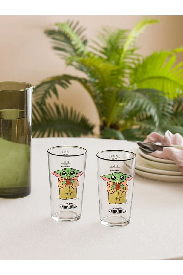 STAR WARS BASKILI 2'Lİ CAM BARDAK 570ML - 4