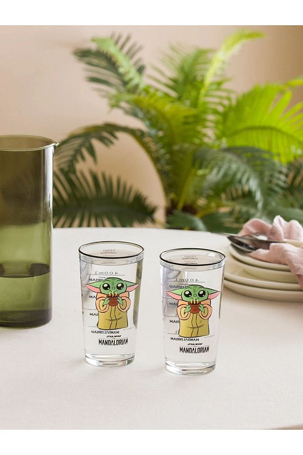 STAR WARS BASKILI 2'Lİ CAM BARDAK 570ML - 2