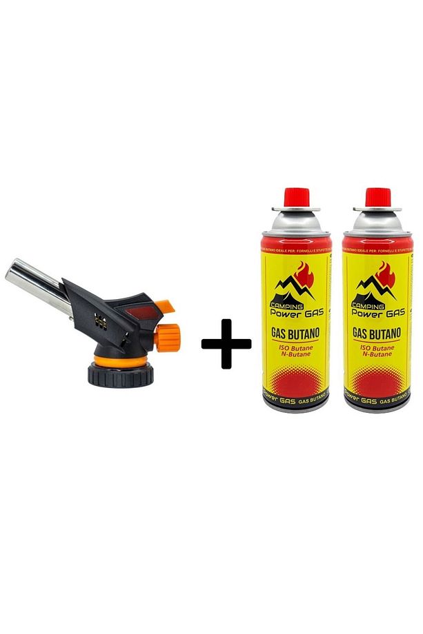 Çakmaklı Pürmüz Touch Set 2 Adet Bütan Propan Kamp Gazı Kartuş 400ml 227gr - 1