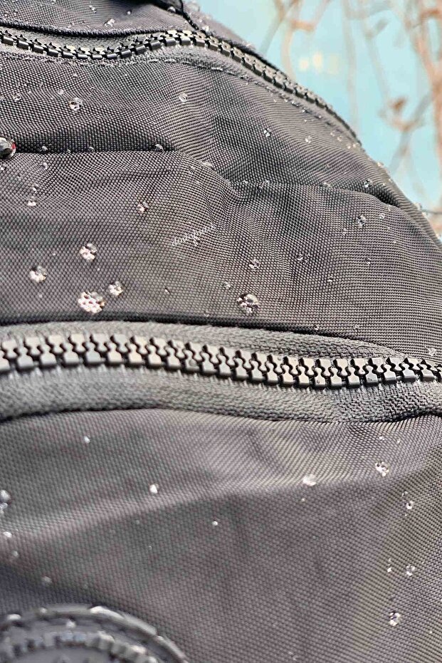 Large Size Rainproof Fabric Multi-Pocket Lightweight Backpack - 4