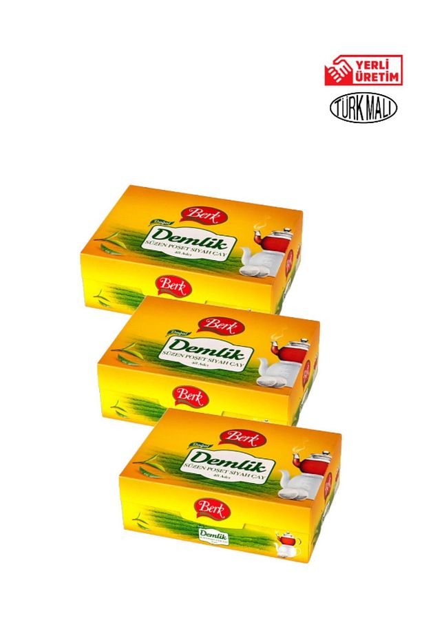 Siyah Çay Demlik Poşet Çay 48'li x 3 Paket - 1