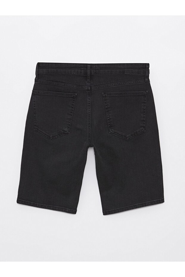 Ekstra Slim Fit Erkek Jean Şort - 8