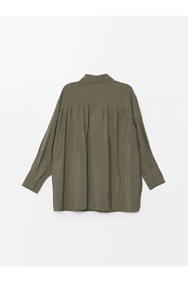 LCW Düz Oversize Kadın Gömlek Tunik - 2