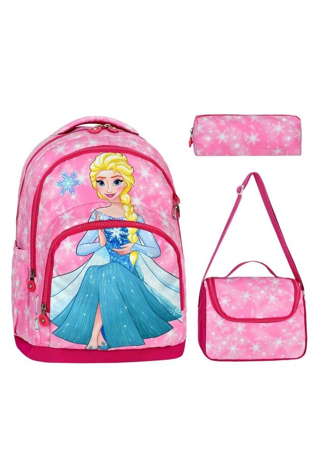 School Bag Girl School Bag Set 3-Piece School Bag Bag+Nutrition+Pen Holder