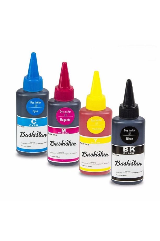 E414 E484 Mg2551 Için Mürekkep 4x100ml. 4 Adet Enjektör - 1