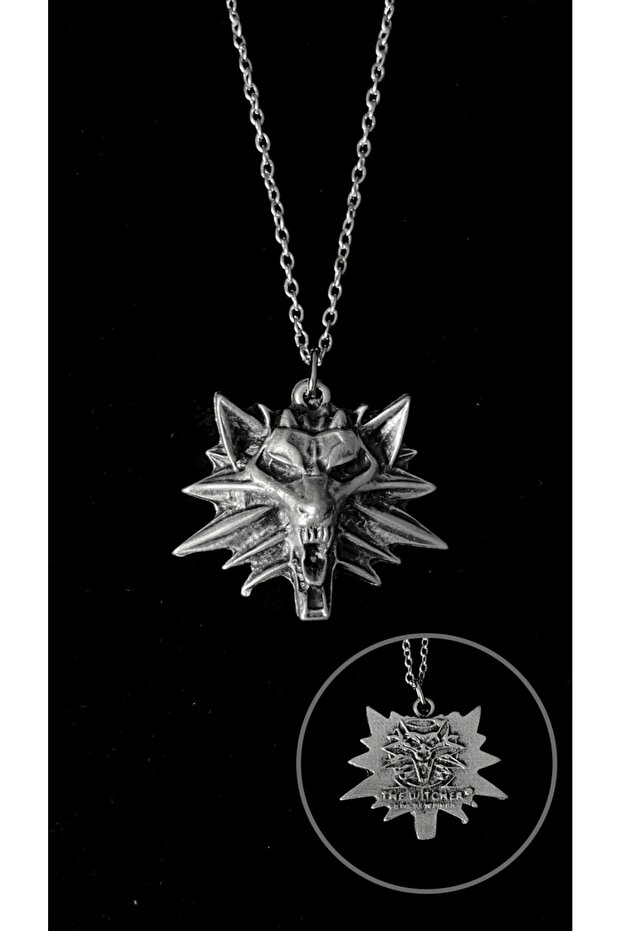 The Witcher Sembol Kolye (Arkası Baskılı) - 1