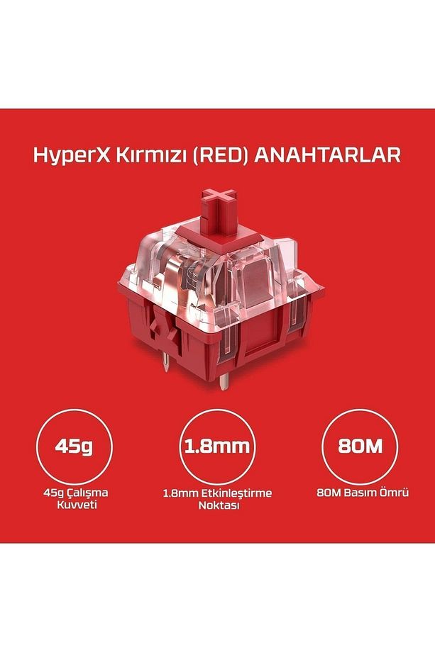 Alloy Elite 2 Red Switch Lineer Ingilizce Rgb Mekanik Gaming Klavye - Hkbe2x-1x-uk/g - 3
