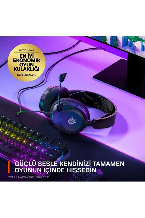 Arctis Nova 1 Multi-system Oyun Kulaklığı - Siyah - 3