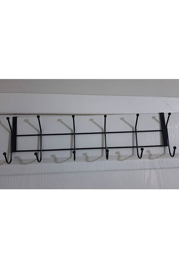 12 Kancalı Kapı Arkası Askı, Kapı Askısı Banyo Askısı Elbise Askısı - 2