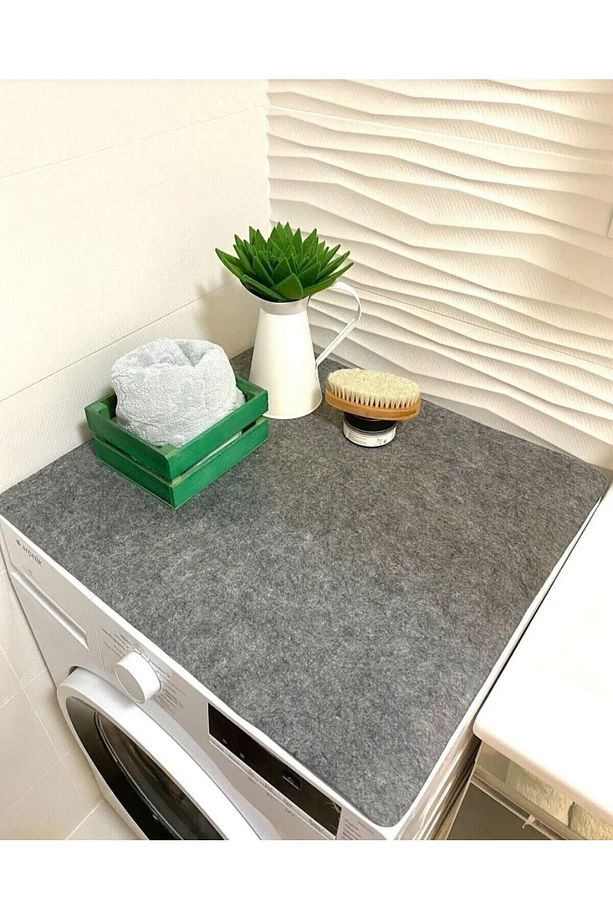 KEÇE ÇAMAŞIR  MAKİNA ÖRTÜSÜ &PAD  60*60 CM  KALIN KALİTELİ - 2