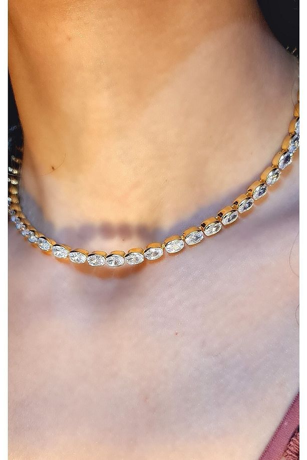 Su Yolu Choker Kolye Arpa Suyolu Choker Kolye Taşlı Kolye - 2