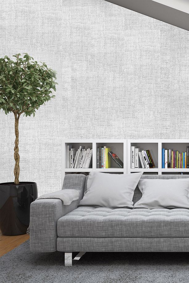 Bej Hasır Kabartma Desenli Duvar Kağıdı (5 M²) Forever 14601 - 2