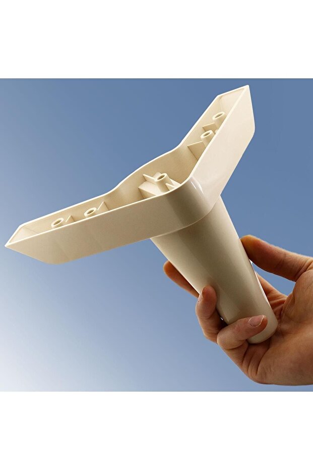 Aspen Lüks Mobilya Kanepe Koltuk Tv Ünitesi Baza Ayağı Ayakları 14 Cm Krem Köşe Ayak (4 ADET) - 6