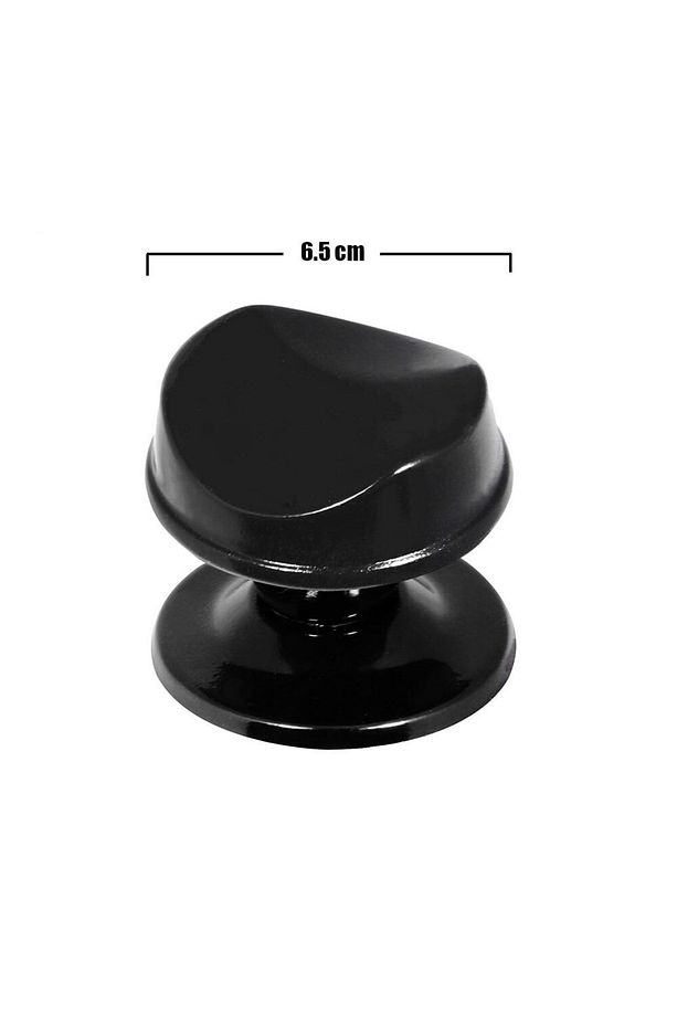 Gülkumru Kapı Tokmağı Kapı Topuzu Babası Kolu Siyah Metal Tokmak - Kapı Kulpu - 2 Yıl - 2