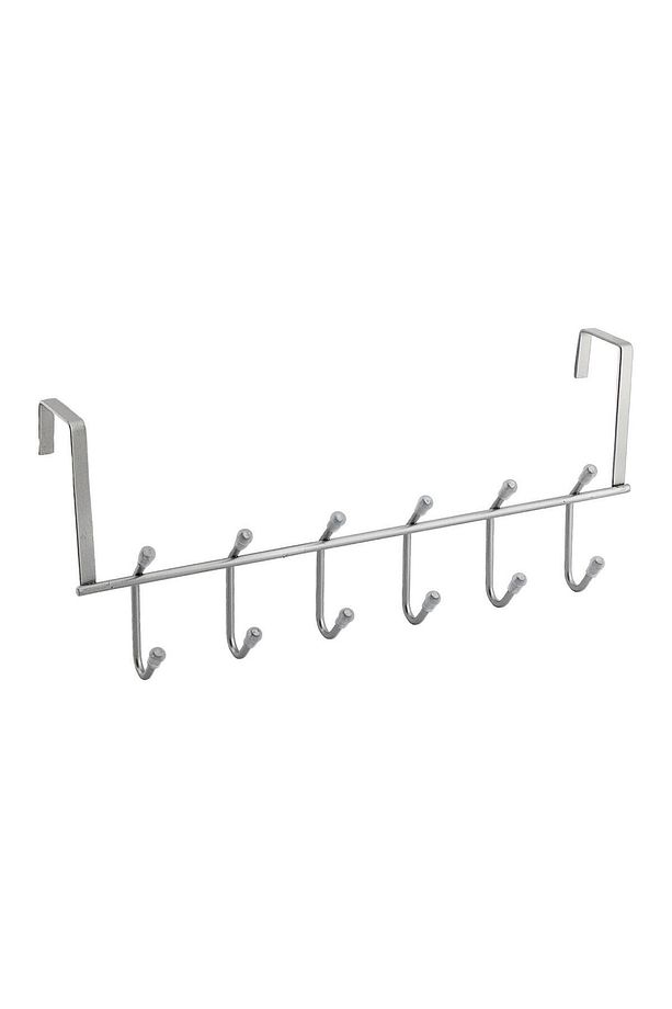Ahşap Kapı Arkası Çiftli Askılık Elbise Havlu Asma Askı Metal 6'lı Banyo Lavabo Sağlam Aparat Krom - 5