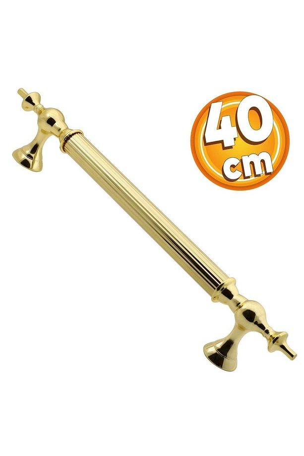 Çukurca Sürgülü Kapı Çekme Kolu Tutma Kulpu Kulbu Çelik Dış Kapı Tutamağı Kol Gol Altın 40 Cm - 5