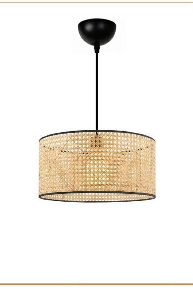 Orijinal Hazeran Rattan Salon Mutfak Kış Bahçesi Sarkıt Modern Avize - 2