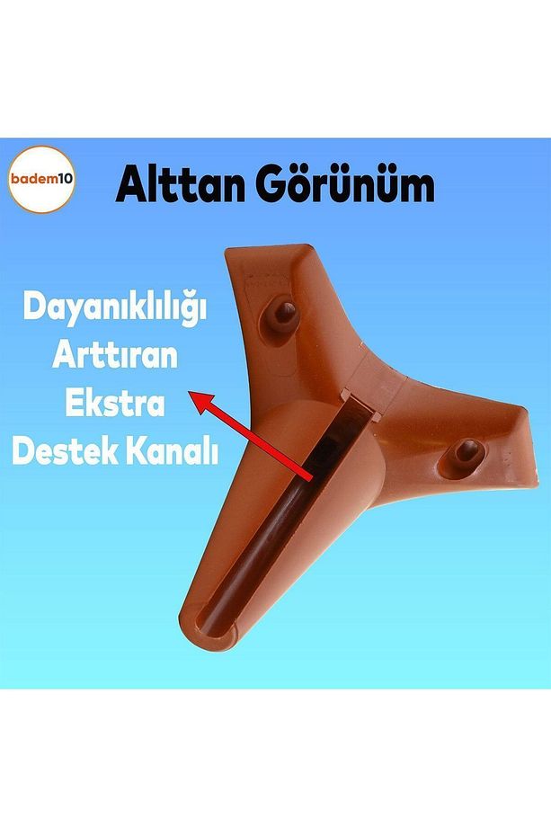 Aspen Lüks Mobilya Kanepe Koltuk Tv Ünitesi Baza Yükseltici Ayağı Ayakları 12 Cm Kahverengi Ayak - 6