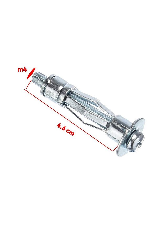 Çelik Alçıpan Ve Boşluk Dübel Tuğla Duvar Bims Paraşüt Dübeli 4x46 Metal 5 Adet - 2