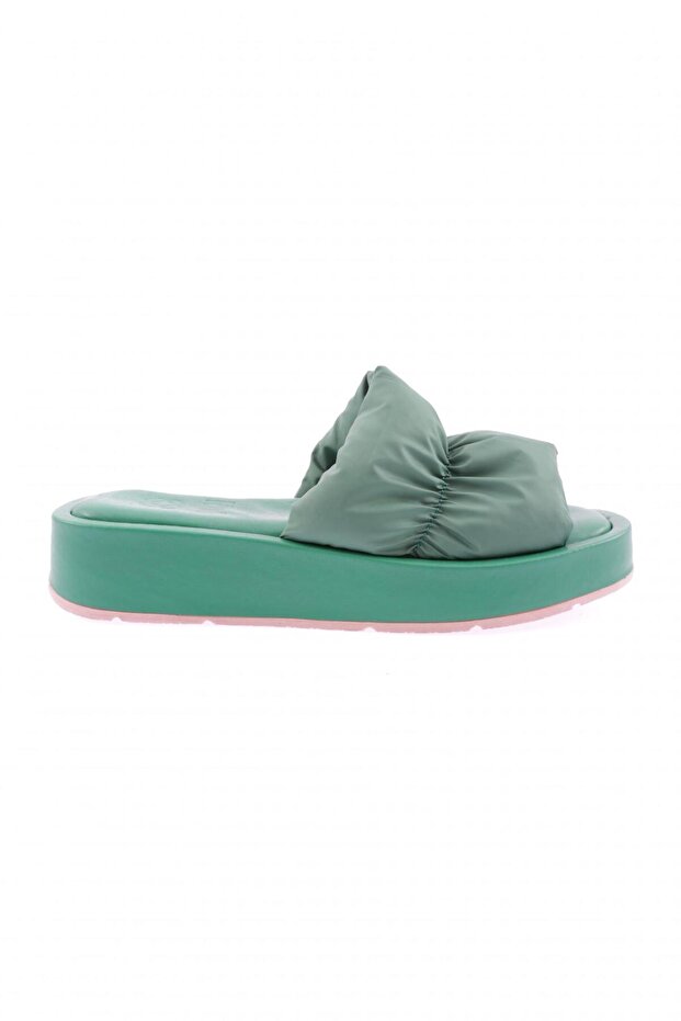 Women's Thick Sole Slippers Green Parachute 11533108