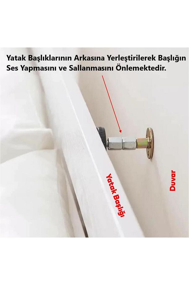 Yatak Baza Başlık Başlığı Mobilya Eşya Dolap Sabitleme Aparatı Sallanma Önleyici Sabitleyici 2 Adet - 3