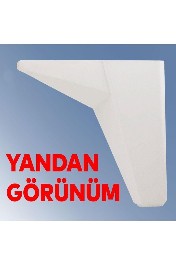 Sedir Lüks Mobilya Kanepe Sehpa Baza Tv Ünitesi Koltuk Ayağı Beyaz 12 Cm Ayakları (4 ADET) - 6