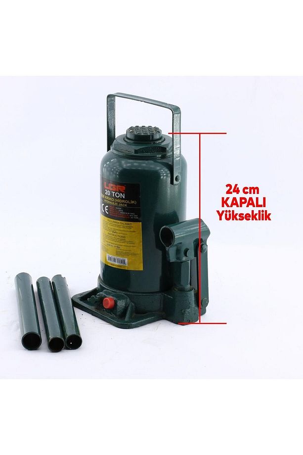Kriko 20 Ton Hidrolik Oto Araç Araba Kaldırma Kaldıraç Kollu Seti Şişe Tip Kiriko 20 Ton - 3