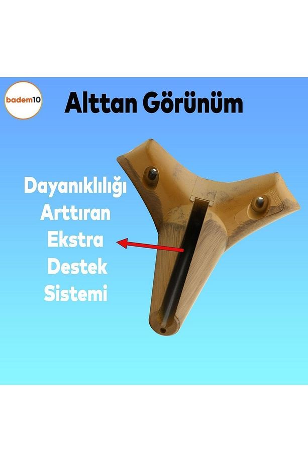 Aspen Lüks Mobilya Kanepe Koltuk Tv Ünitesi Baza Yükseltici Ayağı Ayakları 12 Cm Ahşap Desenli Ayak - 4