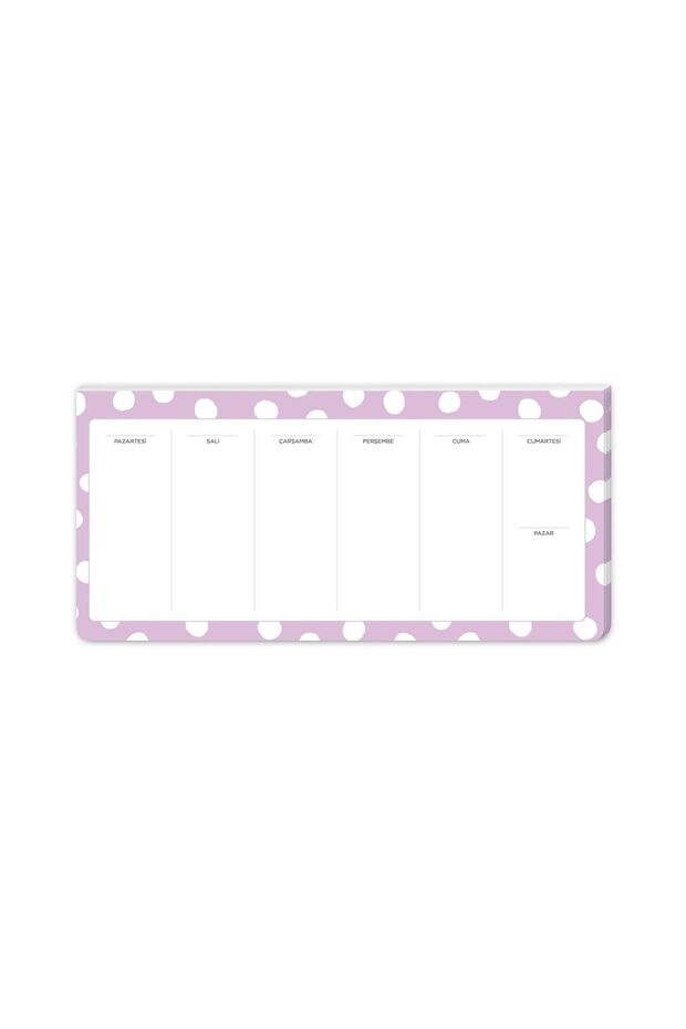 ليلك بولكا دوت 12x26 مخطط أسبوعي