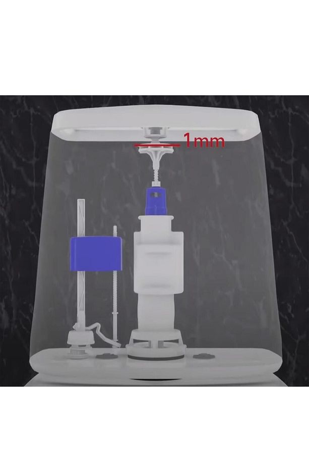 Alafranga Oturmalı Tuvalet Klozet Sifon İç Düzenek Rezervuar Basmalı İç Takımı Otomatik Su Dolum - 3
