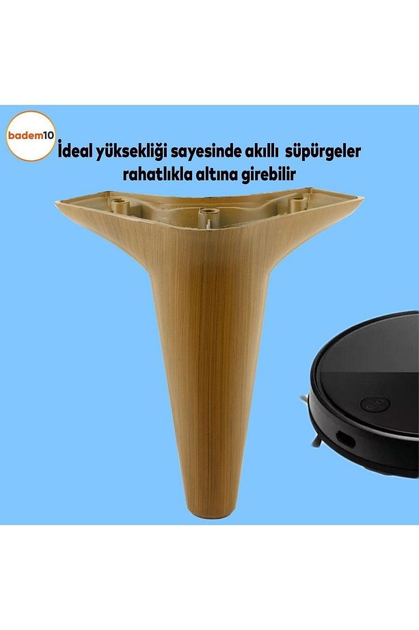 Aspen Lüks Mobilya Kanepe Koltuk Tv Ünitesi Baza Yükseltici Ayağı Ayakları 15 Cm Koyu Ceviz Ayak - 2