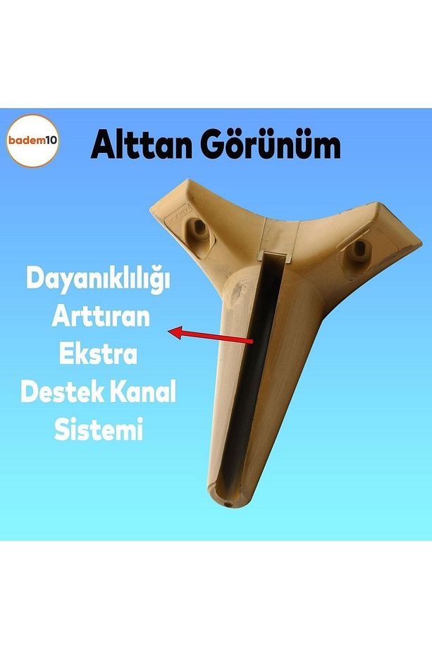 Aspen Lüks Mobilya Kanepe Koltuk Tv Ünitesi Baza Yükseltici Ayağı Ayakları 15 Cm Koyu Ceviz Ayak - 5