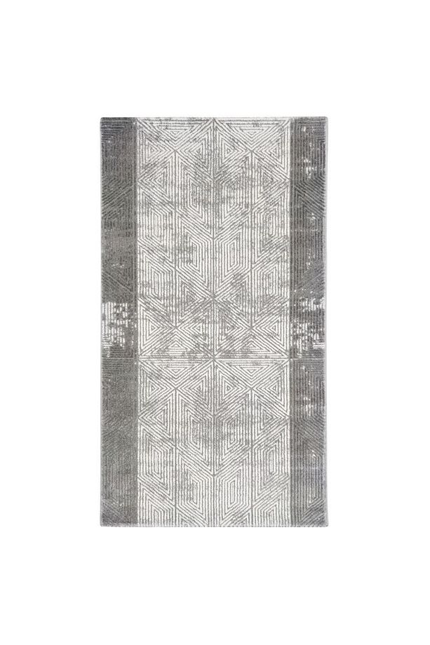 Koridor,Salon,Mutfak,Yatak Odası Halı Kolay Temizlenebilir Yumuşak Makine Halısı 0167A GRİ TUTKU - 2
