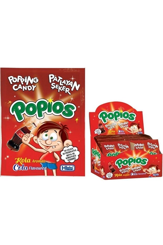 Papios Cola Flavored Exploding Candy 4Gr X 40 Pieces - 1