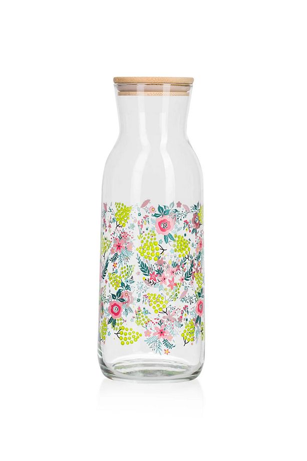 LCW HOME Çiçek Baskılı Cam Sürahi 1200 Ml - 5